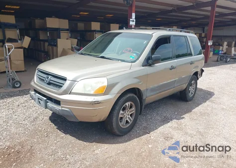 2005 Honda Pilot Lx from USA, damaged, VIN 2HKYF18195H544401